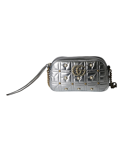Pearl GG Marmont Crossbody, front view